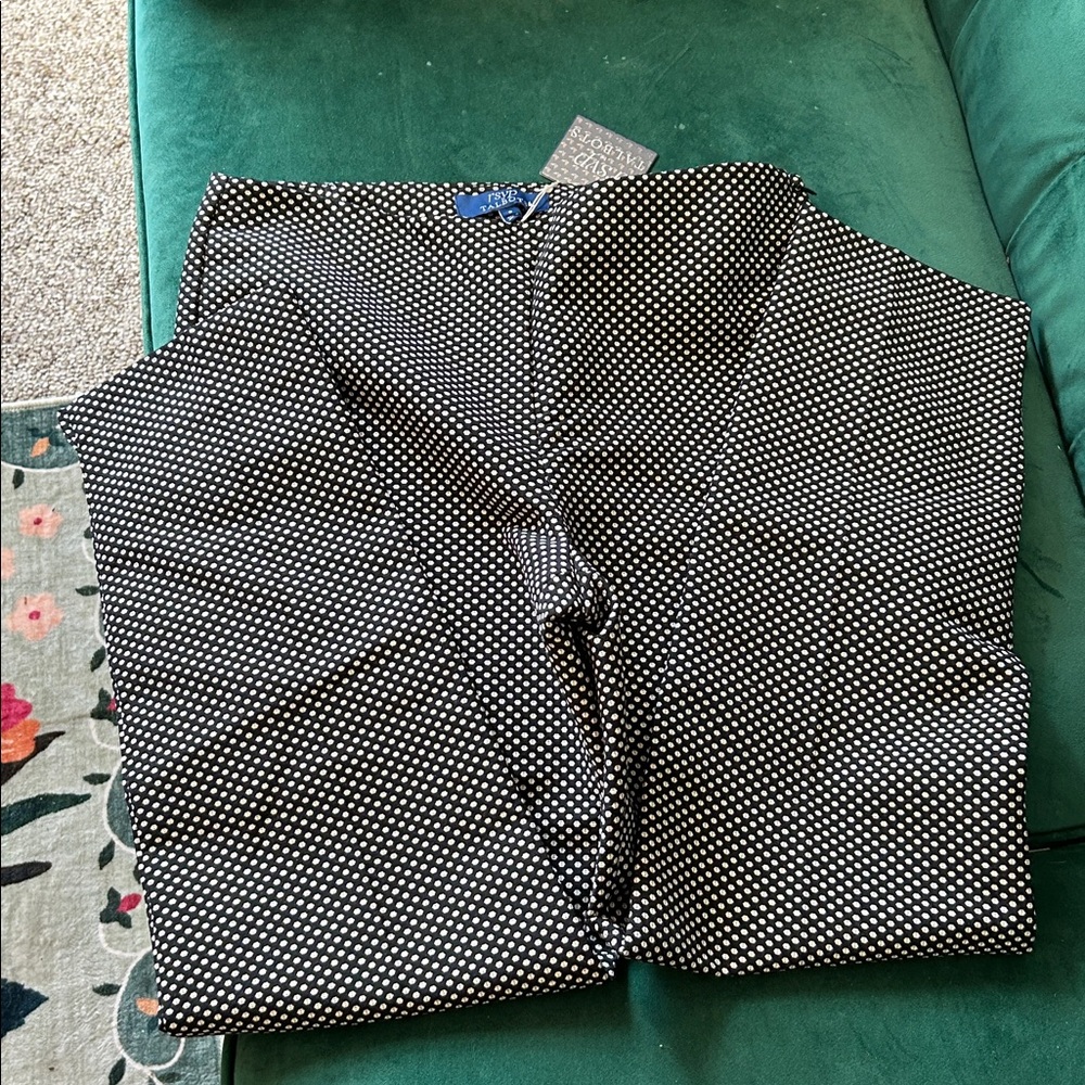 TALBOTS CHATHAM ANKLE PANTS - FRESH DOT Size 6 NWT - Picture 13 of 17
